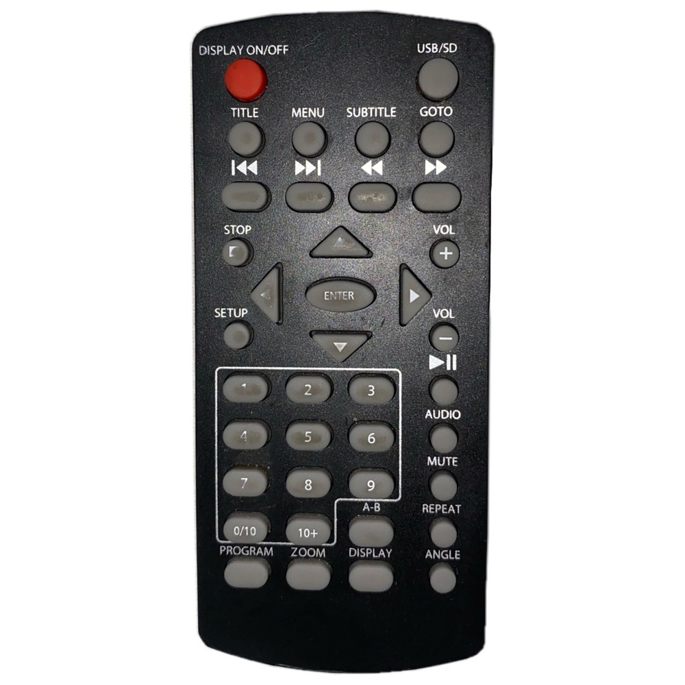 WONNIE Remote Control for WONNIE Large Portable DVD Player W-1468/W-1458